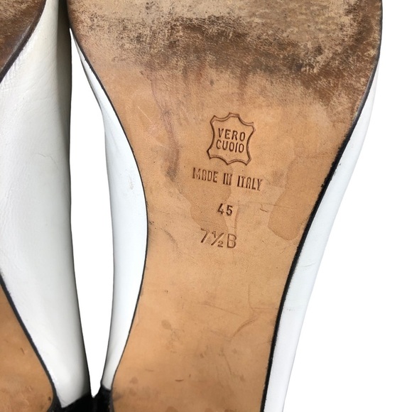 VTG Via Spiga 80s Mod Pointy Toe Pumps Zebra Print - Picture 8 of 11